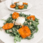 The finished and plated Burrata Salad