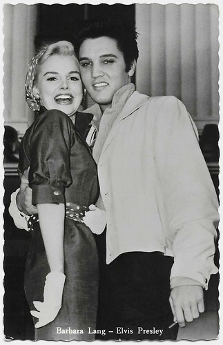 Barbara Lang and Elvis Presley