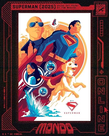 SUPERMAN 2025 SDCC Exclusive Mondo Poster - Tom Whalen