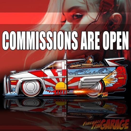 Automotive Pop Culture Movie and TV Car Art by Fireball Tim Garage