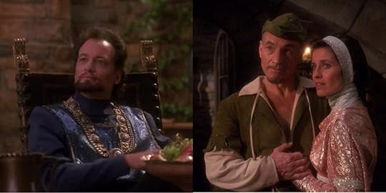 Q (John de Lancie) and Picard (Patrick Stewart) in the Star Trek: The Next Generation episode "Qpid."