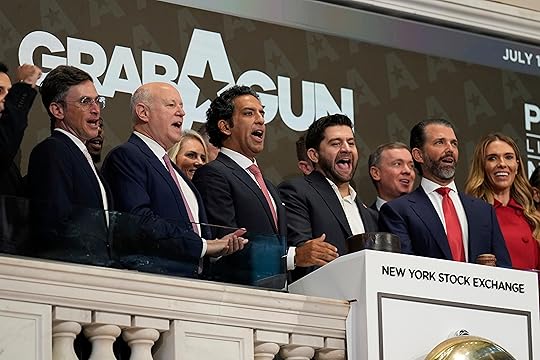 GrabAGun board member Donald Trump, Jr., second from right, CEO...