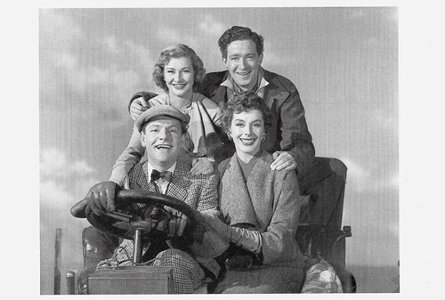 Kenneth More, Dinah Sheridan, John Gregson and Kay Kendall in Geneviève (1953)