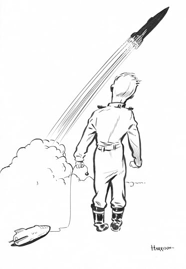 Undated and unidentified artwork by Harry Harrison