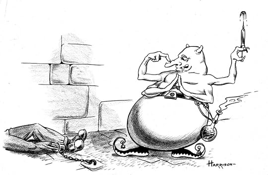 Undated and unidentified artwork by Harry Harrison