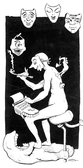 Undated and unidentified artwork by Harry Harrison