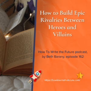Image of book and twinkling lights for How to Build Epic Rivalries Between Heroes and Villains