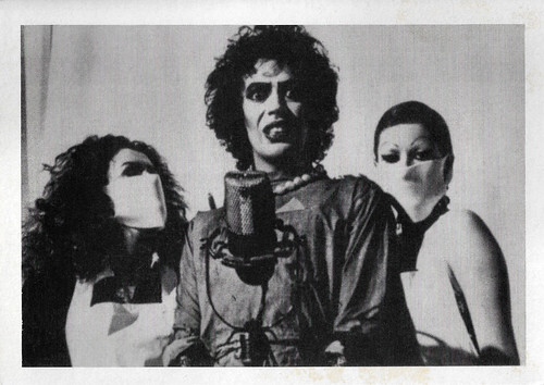 Tim Curry, Patricia Quinn and Little Nell in The Rocky Horror Picture Show (1975)