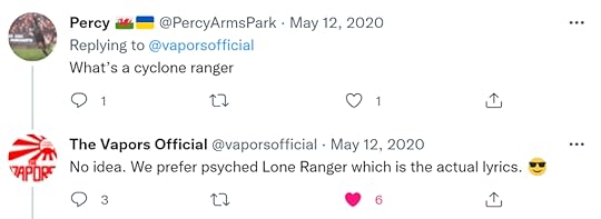 Tweet from The Vapor's official Twitter Account, May 2020