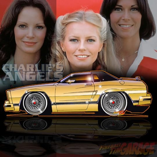 Charlie's Angels Automotive Pop Culture Movie and TV Car Art by Fireball Tim Garage