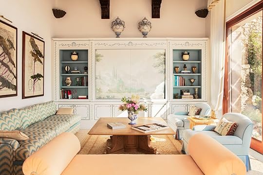 Living room in Villa Beatrice, Portofino