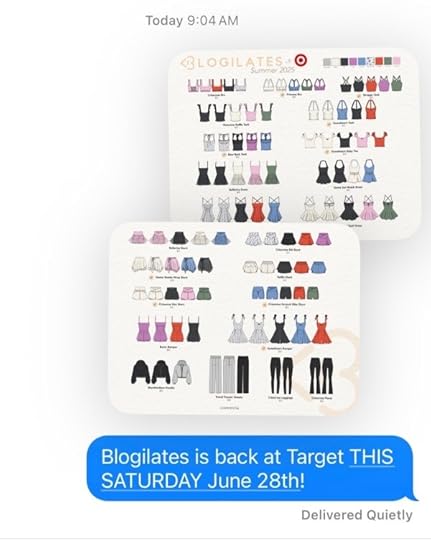 blogilate at target june 2025 line sheet text