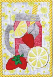 NEW! Strawberry Lemonade: From The Patch Abilities Patch Abilities Summer Nibblers Series Wall Hanging Pattern