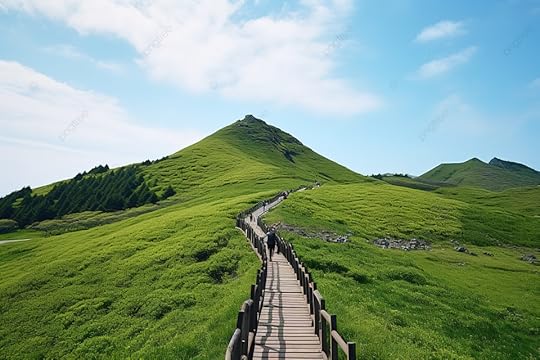 An Image Of A Pathway Leading Up To A Small Mountain Background, Cloud, Domestic Travel, National Park Background Image And Wallpaper for Free Download