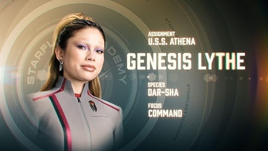 Star Trek: Starfleet Academy profile for cadet Genesis Lythe.