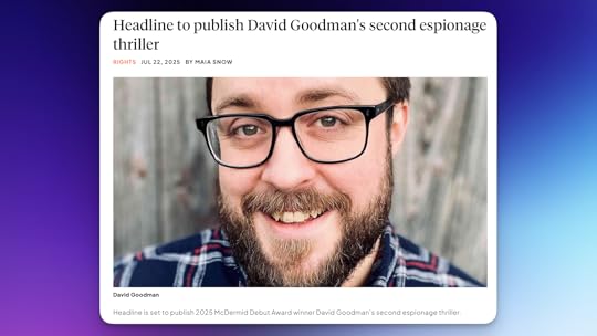 Headline acquires my second novel SOLITARY AGENTS