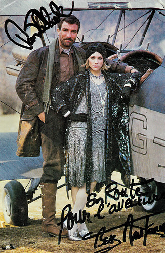 Tom Selleck and Bess Armstrong in High Road to China (1983)