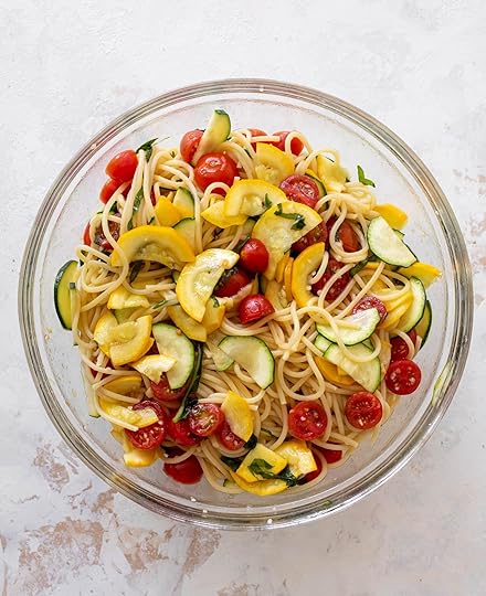 summer salmon spaghetti