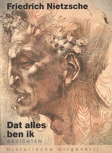 Cover van het boek 'Dat alles ben ik' van Friedrich Nietzsche, met een artistieke weergave van een gezicht dat emotioneel en contemplatief lijkt.