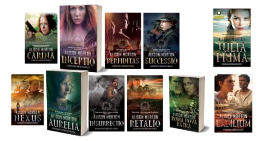 covers of Alison Morton's Roma Nova series of books