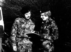 photo of Alison on active service in the military