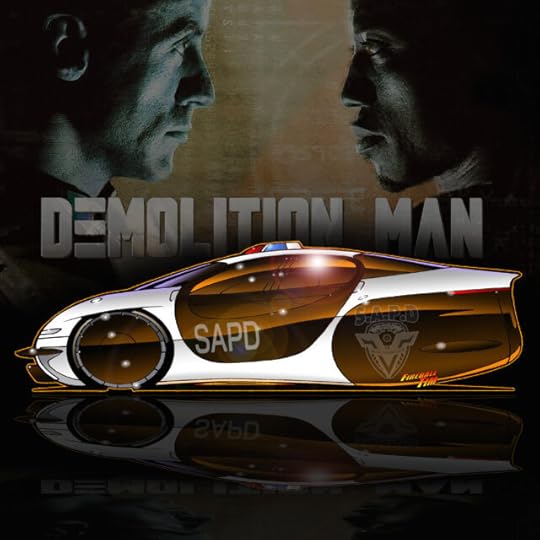 Demolition Man Automotive Pop Culture Movie and TV Car Art by Fireball Tim Garage