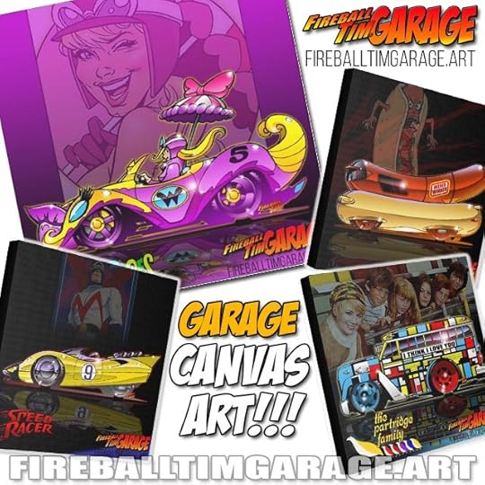 Automotive Pop Culture Movie and TV Car Art by Fireball Tim Garage