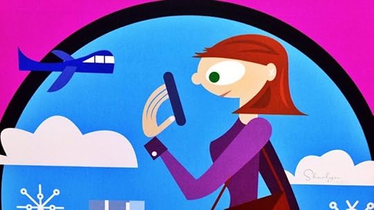 employee maximizing productivity while traveling