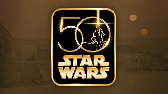 Logo for the 50th anniversary of Star Wars.