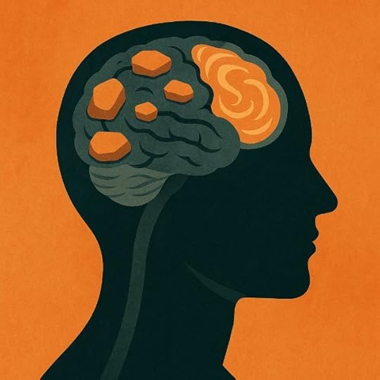 Illustration of a human brain highlighting the pineal gland and intuitive centers