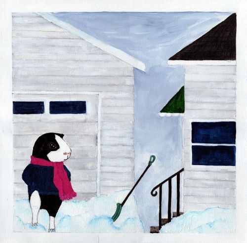 Rachel E Smith guinea pig painting Thorfy