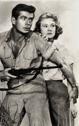 George Nader and Virginia Mayo in Congo Crossing (1956)