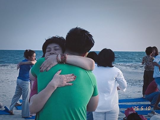 May be an image of 4 people, people smiling, beach and ocean