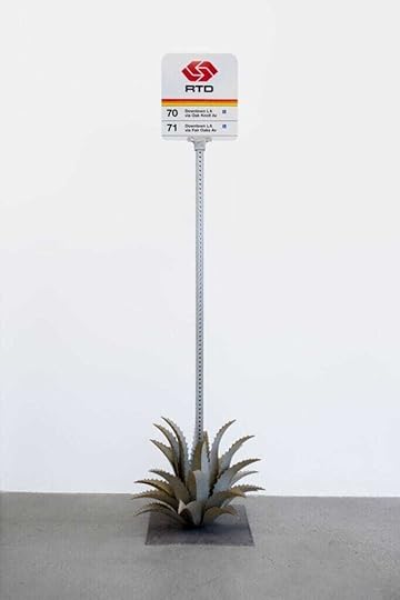 American Artist, To Acorn (1985), 2023. Steel, acrylic, and hardware, 107 x 33 x 33 in. Courtesy the artist and LABOR, Mexico City