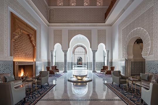 moroccan hospitality - lobby of oberoi marrakech
