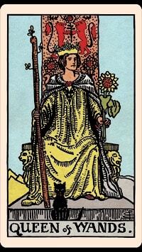 Queen of Wands (Upright) | Tarot Card