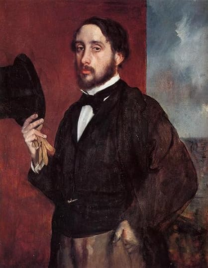 Self Portrait Saluting, 1865 - 1866 - Edgar Degas