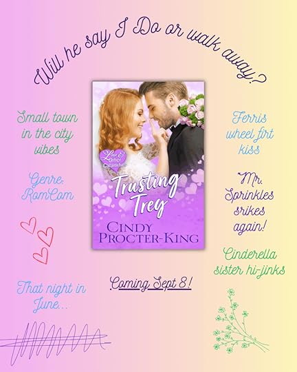 Will he say I do or walk away? Pink book cover with loving bride and groom.