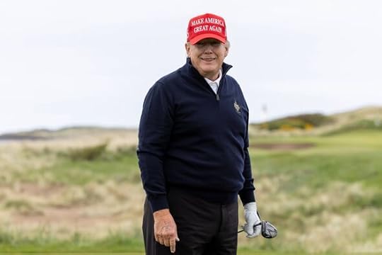 A picture of Donald Trump at Trump Turnberry in South Ayrshire from 2023