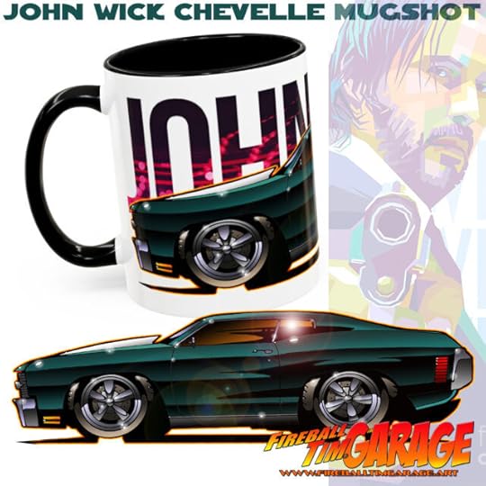 Automotive Pop Culture Movie and TV Car Art by Fireball Tim Garage