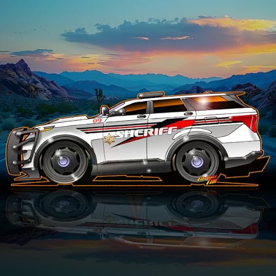 Sheriff Automotive Pop Culture Movie and TV Car Art by Fireball Tim Garage