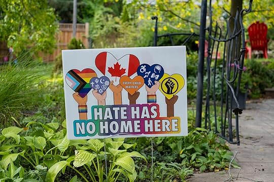 no hate in canada - yard sign