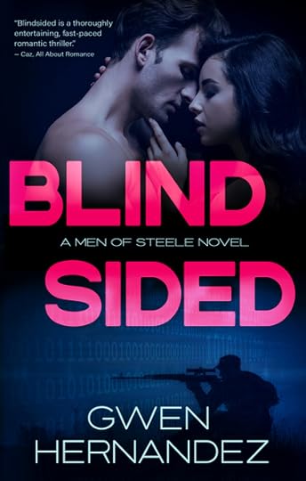 cover for the book Blind Sided with a couple on the front in an embrace