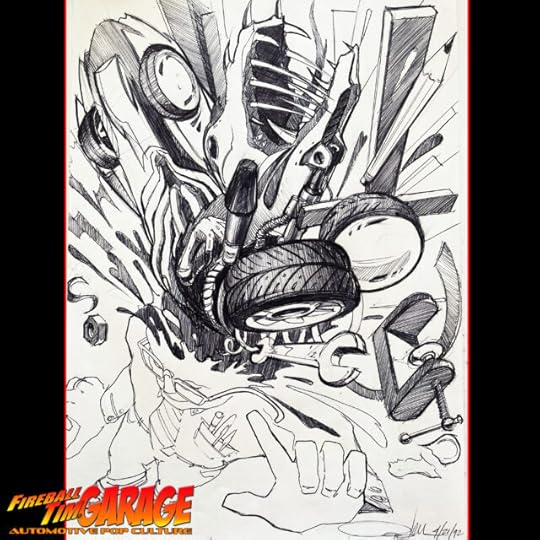 Automotive Pop Culture Movie and TV Car Art by Fireball Tim Garage