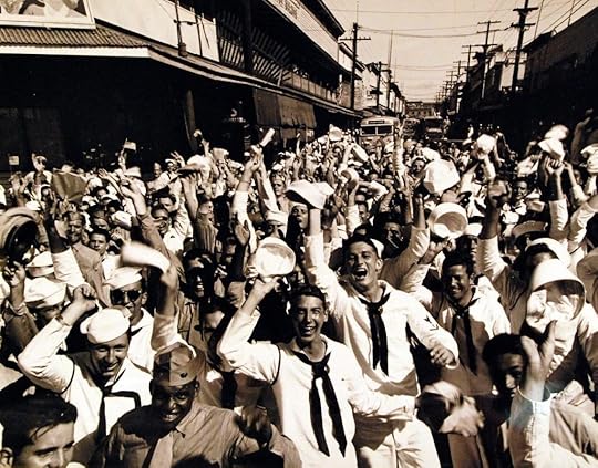 Victory celebration, Waikiki, Oahu, US Territory of Hawaii, 15 Aug 1945 (National Museum of the US Navy: 80-G-332789)