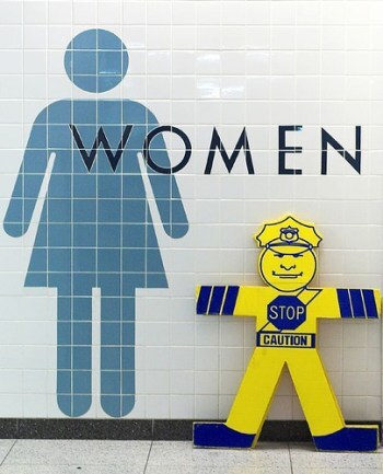 Restroom sign