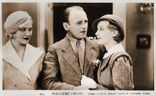 Roland Young, Minna Gombell and Genevieve Tobin in Pleasure Cruise (1933)