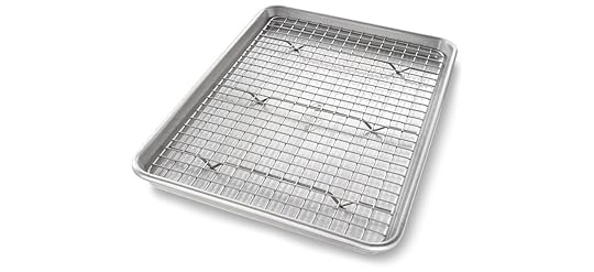 USA Pan Nonstick Jelly Roll Baking Pan and Cooling Rack