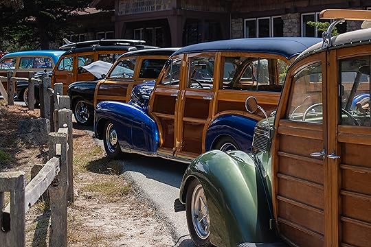 Woodies in the Woods made its Classic Car Week debut...