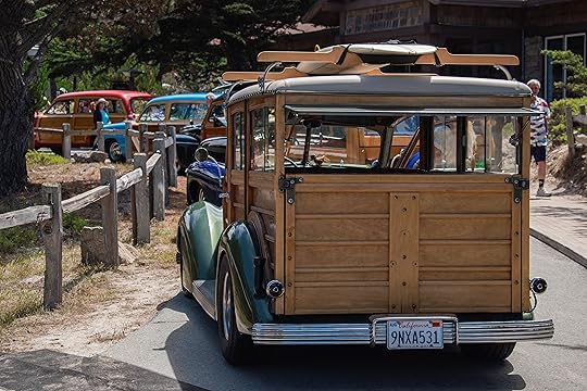 Woodies in the Woods made its Classic Car Week debut...